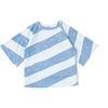 Kids Oversized Raglan T-Shirt, Blue - Tees - 1 - thumbnail