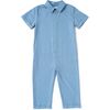 Kids Mechanic Jumpsuit, Blue - Rompers - 1 - thumbnail