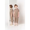 Kids Mechanic Jumpsuit, Mocha - Rompers - 2