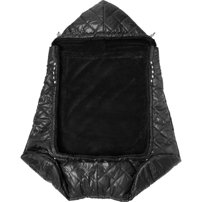 K-Poncho Carrier Cover, Black Plush - Carriers - 2