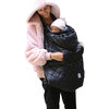 K-Poncho Carrier Cover, Black Plush - Carriers - 3