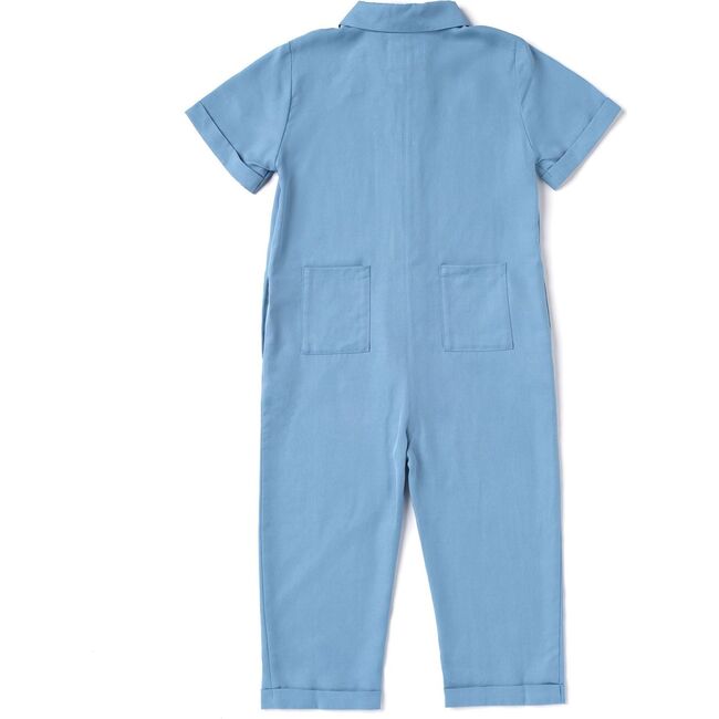 Kids Mechanic Jumpsuit, Blue - Rompers - 5