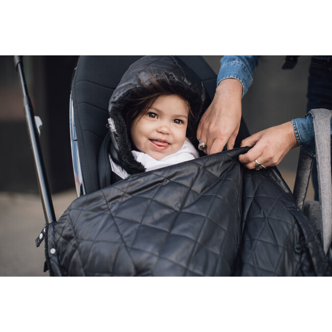 K-Poncho Carrier Cover, Black Plush - Carriers - 9