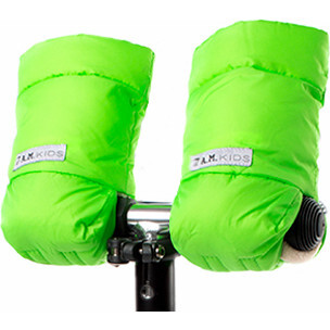 Kids Warmmuffs, Neon Green