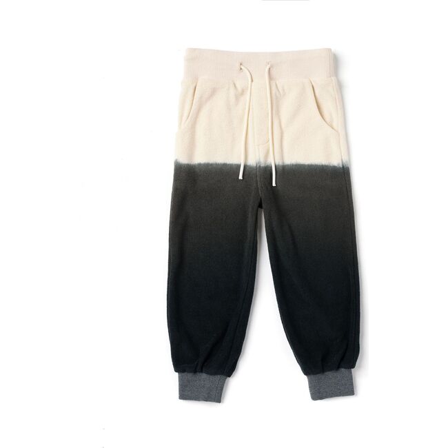 Kids Terry Sweatpants, Black Ombre - Sweatpants - 1
