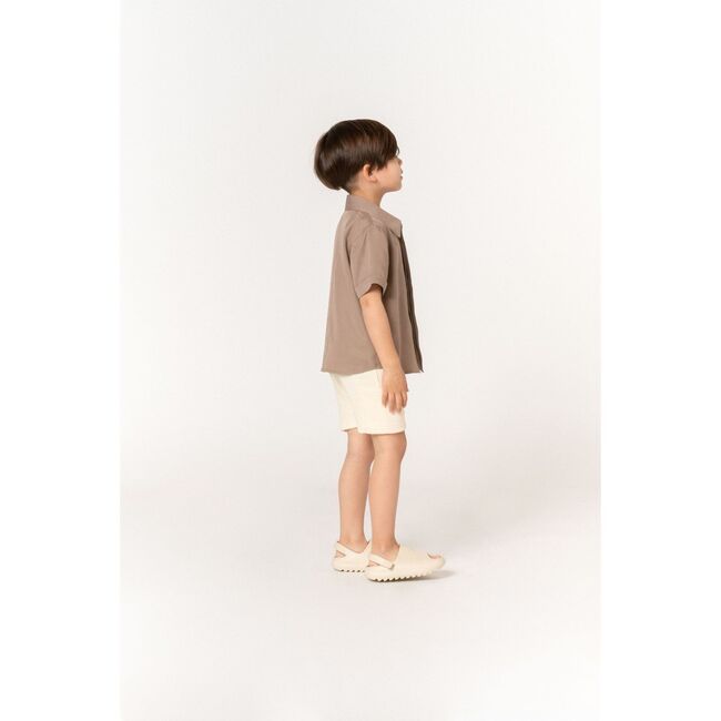 Button Down Shirt, Mocha - Shirts - 2