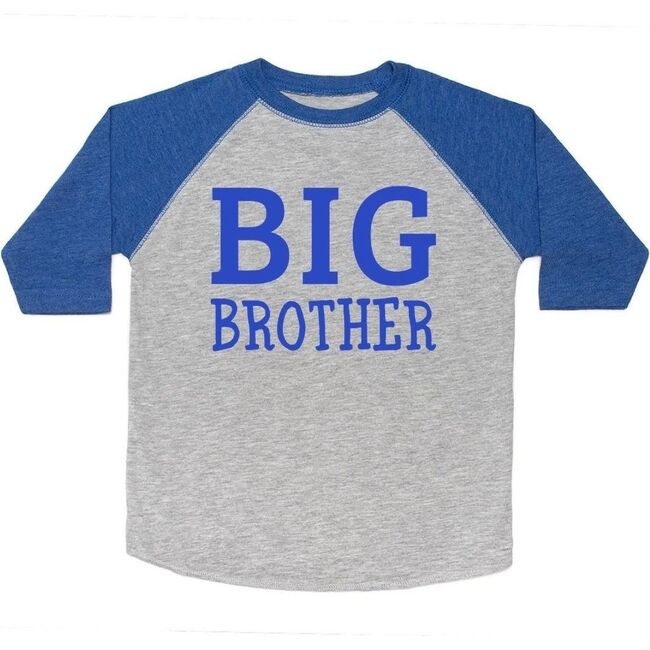 Big Brother Long Sleeve Shirt, Heather & Royal
