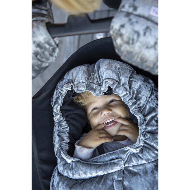 Blanket 212 Evolution, Grey Velvet - Stroller Accessories - 4