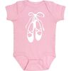 Ballet Shoes Short Sleeve Bodysuit, Light Pink - Shirts - 1 - thumbnail