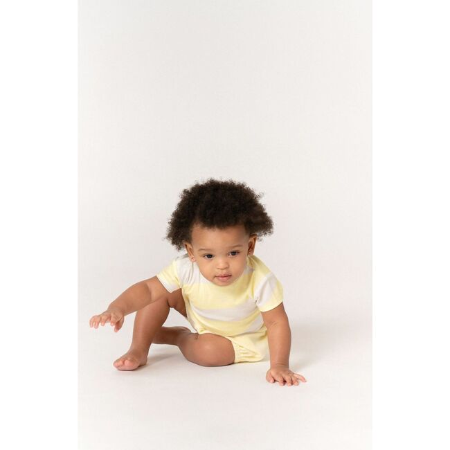 Baby Terry Cloth Bloomers, Yellow - Bloomers - 3