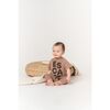 Baby One Piece with ESCAPE Print, Mocha - Onesies - 2