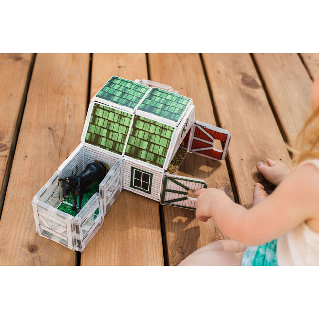 magna tiles farmyard barn