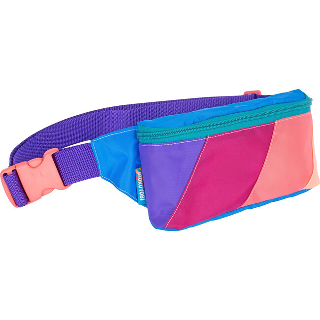 Color Block Fanny Pack, Blue Melon - Mokuyobi Bags | Maisonette