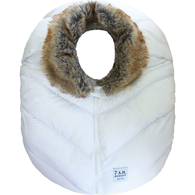 Car Seat Cocoon, White Tundra