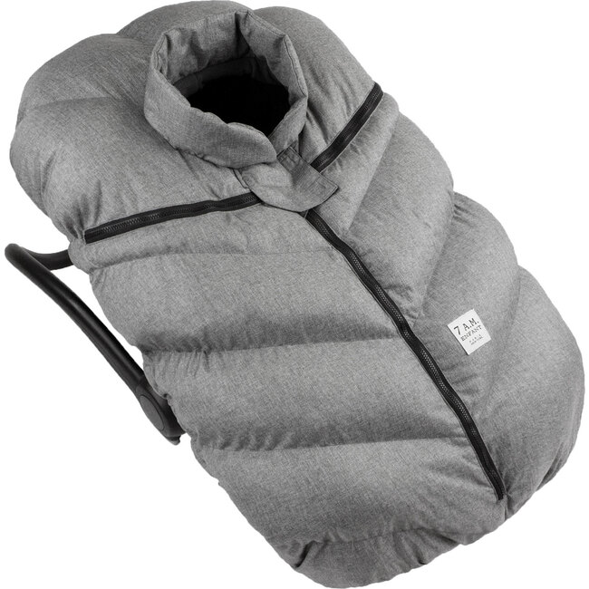 Car Seat Cocoon, Heather Grey - Car Seat Accessories - 2