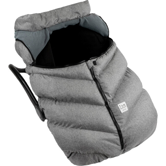 Car Seat Cocoon, Heather Grey - Car Seat Accessories - 3