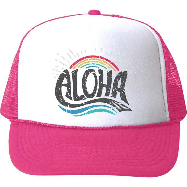 Aloha Rainbow Hat, Pink