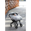 Car Seat Cocoon, Quilted Grey Velvet - Car Seat Accessories - 7