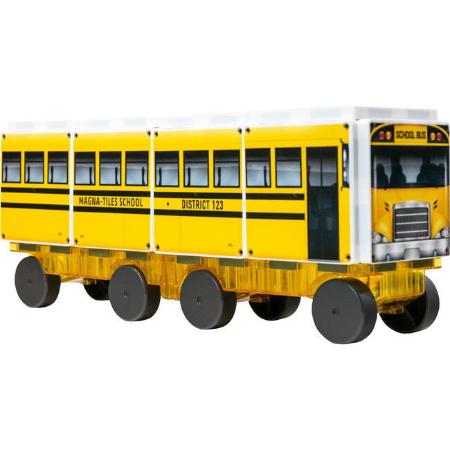 123 School Bus Magna-Tiles Structures