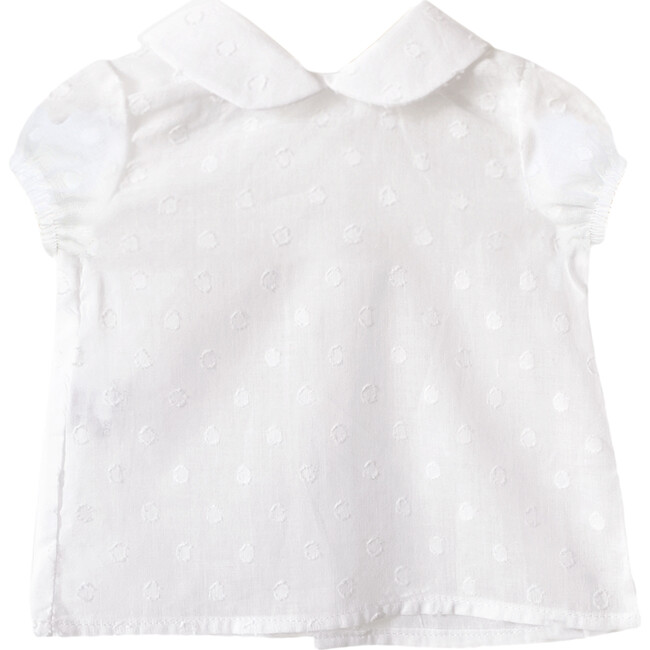 White Dot Textured Shirt - Shirts - 1