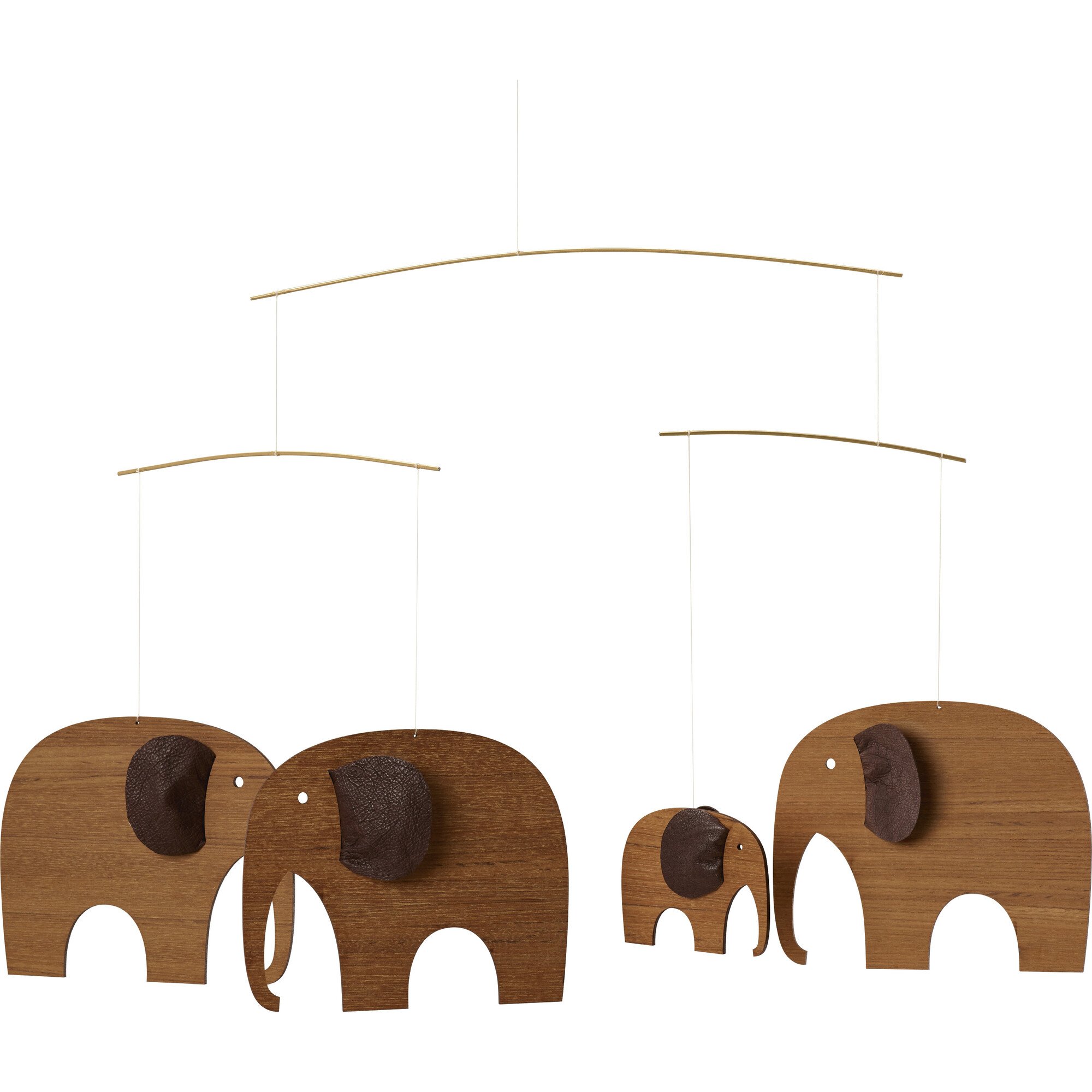 Elephant Party Mobile, Wood - Mobiles - 1