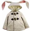 Snow Shoe Rabbit Coat, Oatmeal - Jackets - 1 - thumbnail