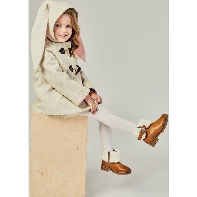 Snow Shoe Rabbit Coat, Oatmeal - Jackets - 3