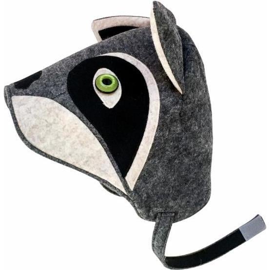 Rowdy Raccoon Hat, Heather Grey