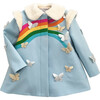Rainbow Dreamer Coat, Blue - Wool Coats - 1 - thumbnail
