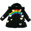 Queen of Hearts Coat, Black - Wool Coats - 1 - thumbnail