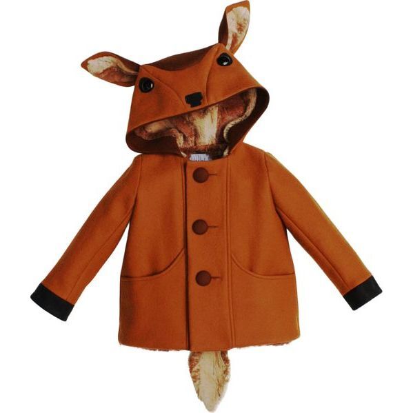 Frolicsome Fawn Coat, Caramel - Jackets - 1