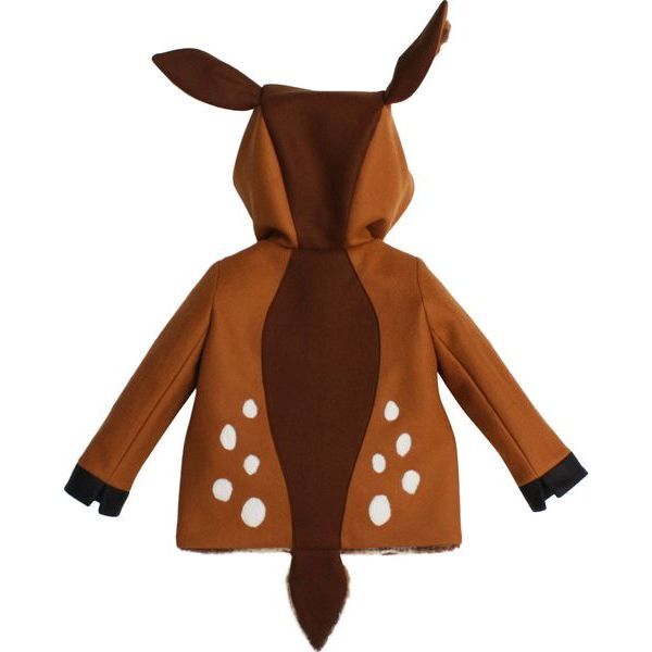 Frolicsome Fawn Coat, Caramel - Jackets - 3