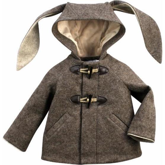 Flopsy Rabbit Coat, Toast - Jackets - 1