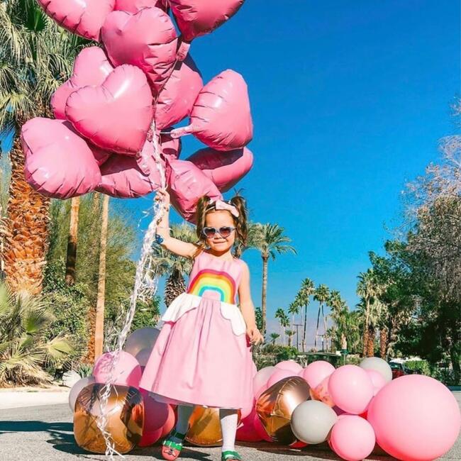 Over the Rainbow Sundress, Sunset Pink - Dresses - 2