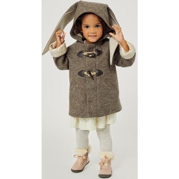 Flopsy Rabbit Coat, Toast - Jackets - 4