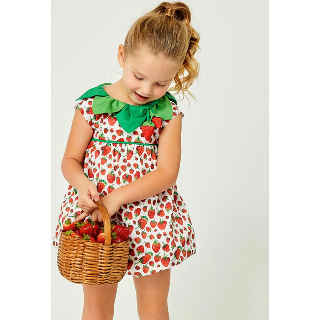 The Very Hungry Caterpillar™ Strawberry Leaf Romper, Red