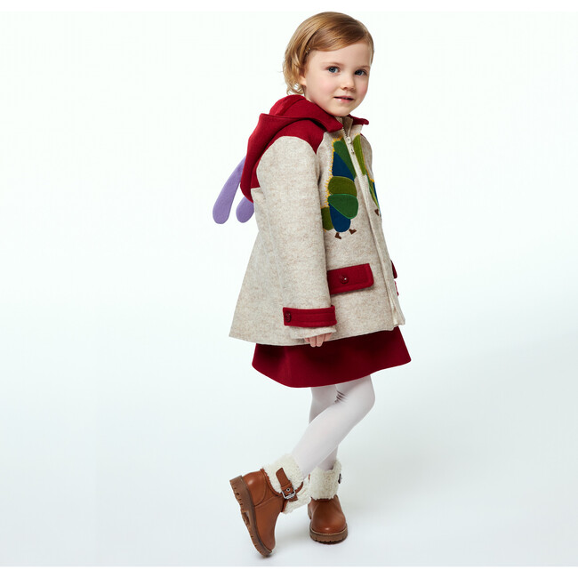 The Very Hungry Caterpillar™ Coat, Heather Oatmeal - Wool Coats - 4