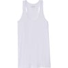 Women's Ashby Rib Tank, White - Shirts - 1 - thumbnail