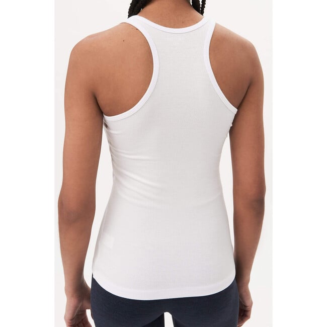 Women's Ashby Rib Tank, White - Shirts - 3