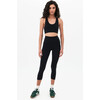 Women's Airweight High Waist Crop Legging, Black - Leggings - 4