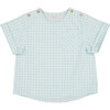 Sebastien Shirt, Mint Squares - Shirts - 1 - thumbnail