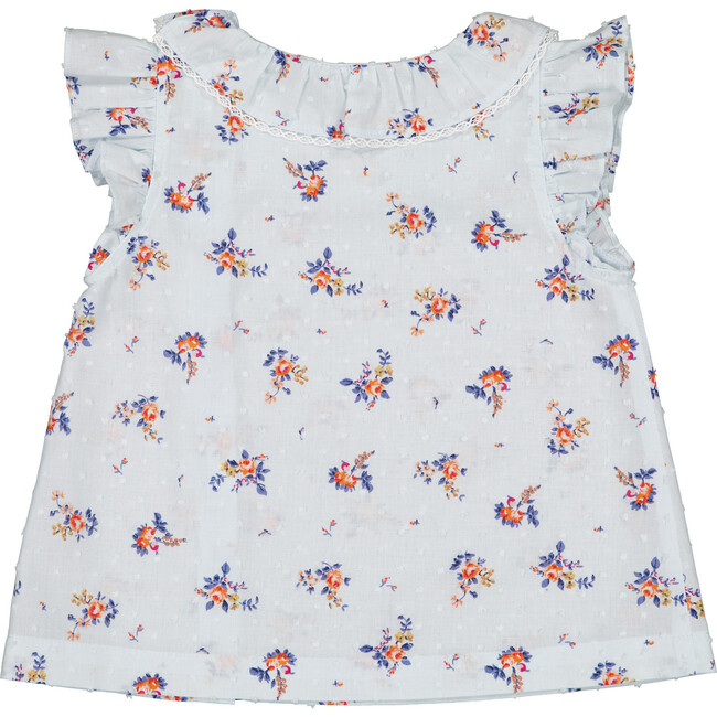 Suzette Blouse, Blue Flowers - Blouses - 2
