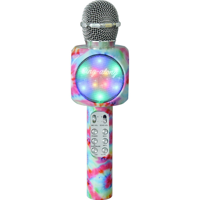 Sing-along Bluetooth Karaoke Microphone, Tie Dye