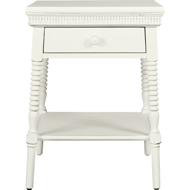 Smiling Hill Bedside Table, Marshmallow White - Nightstands - 1