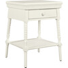 Smiling Hill Bedside Table, Marshmallow White - Nightstands - 2