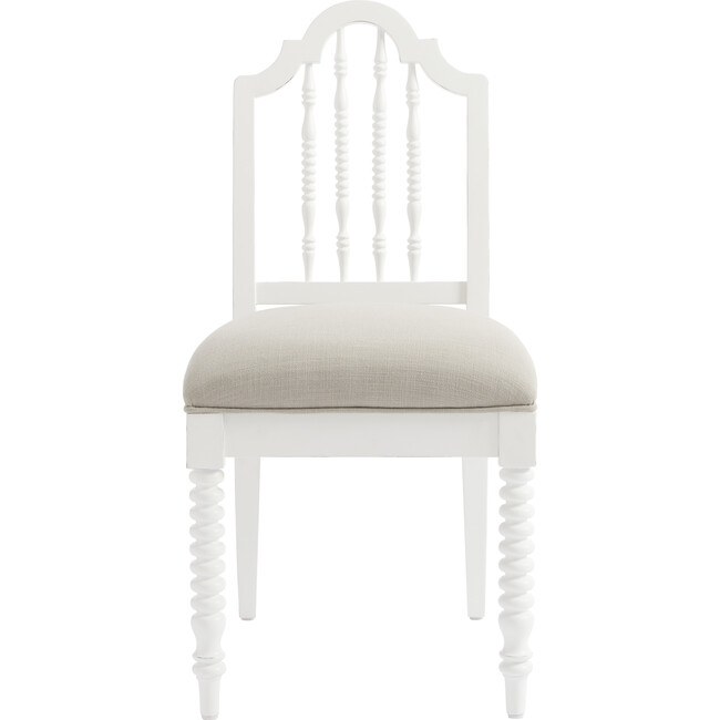 Smiling Hill Spool Desk Chair, Marshmallow White - Desk Chairs - 1