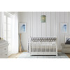 Smiling Hill Stationary Poster Crib, Marshmallow White - Cribs - 2