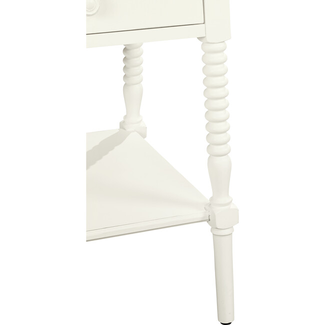Smiling Hill Bedside Table, Marshmallow White - Nightstands - 4