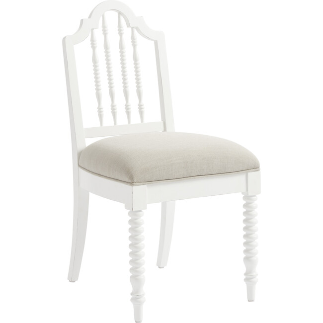 Smiling Hill Spool Desk Chair, Marshmallow White - Desk Chairs - 2