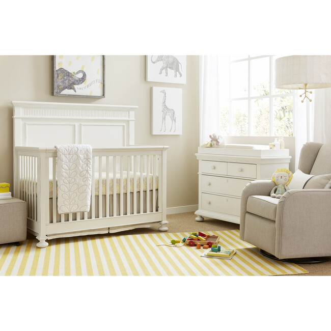 Smiling Hill Built to Grow Crib, Marshmallow White - Cribs - 2